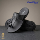 Goldstar Rocco 3007 Black Men's Toe-Loop Sandals – Comfortable Daily Wear Casual Chappal