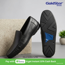 Goldstar Republic VE-2001 Men's Slip-On Formal Leather Loafers - Black