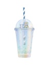 Travelling Dog Series Double-Layer Water Bottle with Straw (420mL)