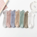 7 Color Hollow Female Boat Socks-GC199