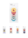 3.5 Multi-hued Spiral Hair Bands (6pcs)