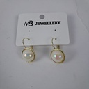 Simple Pearl Hoop Earring