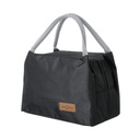 Large Capacity Solid Color Lunch Bag(Black)