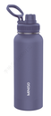 Solid Color Handheld Stainless Steel Water Bottle 1.4L(Blue)