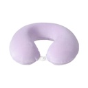 Solid Color Memory Foam U-Shaped Pillow (Purple)