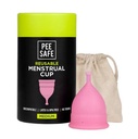 Pee Safe Reusable Menstrual Cup with Medical Grade Silcone for Women - Medium