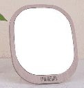  MJ36 Simple European Square Log Mirror - Farmhouse Decor 